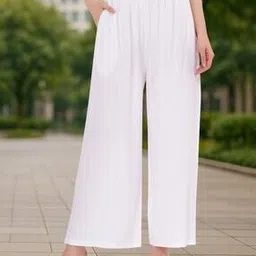 buythattrendz Women Flared Palazzo with Elasticated Waist-picture-32