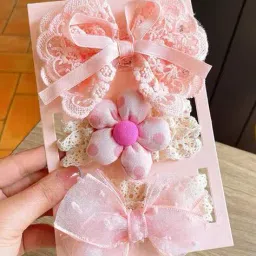 babymoon Pack of 3 Floral Design Hair Band image 1