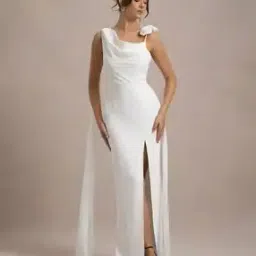 wanquila Women Gown Dress with Floral Applique -picture-23