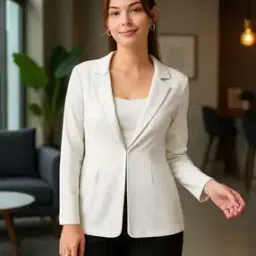 martini Women Single Breasted Blazer with Full Sleeves-picture-31