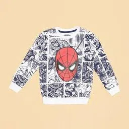 pantaloons junior Boys Spider-Man Print Regular Fit Sweatshirt-picture-15