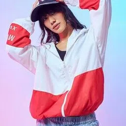 bewakoof Women Color Block Super Loose Fit Windcheater Jacket-picture-36