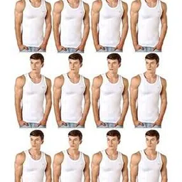 Pack Of 12 Regular Sleeveless Vest-image-0