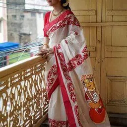 indie picks Pure Art Silk Saree with Jaquard Pallu-picture-48