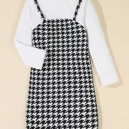 hopscotch Girls Houndstooth A-line Dress-picture-19