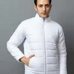 alpha tribe Men Regular Fit Zip-Front Puffer Jacket-picture-52