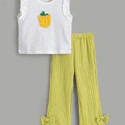 hopscotch Girls Self-Design Pants & Top Set-picture-39