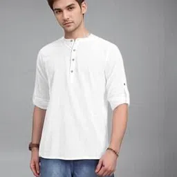 neonomad Men Slim Fit Short Kurta-picture-10