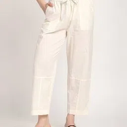 r&b Women Straight Fit Pants with Elasticated Drawstring Waist -picture-11