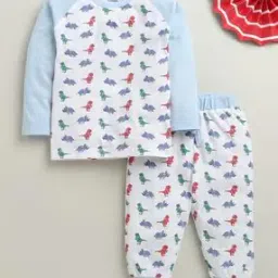 bumzee Boys Graphic Print Lounge Pants & T-Shirt Set-picture-41