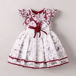 Girls Embellished Fit and Flare Dress-image-83