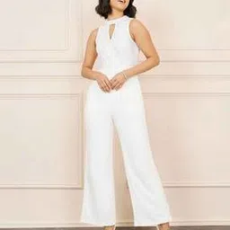 Women Embellished Wrap Polyester Jumpsuit-image-42