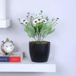arick decor Artificial Dutch Daisy Flower Potted Plants with Pot-picture-16