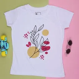 v-mart Girl Graphic Print Regular Fit T-Shirt-picture-22