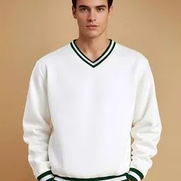 Men Relaxed Fit V-Neck T-Shirt-image-43