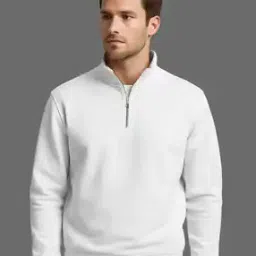 ausk Men Regular Fit Sweatshirt with Zip Closure-picture-14