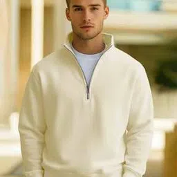 buda jeans co Men Regular Fit Sweatshirt with Half-Zip Closure-picture-33