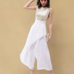 leia Women Embellished Round-Neck Jumpsuit  image 1