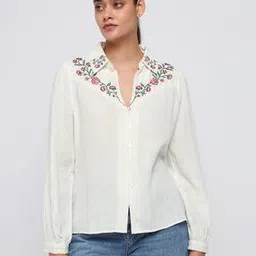 cover story Women Embroidered Regular Fit Shirt-picture-15