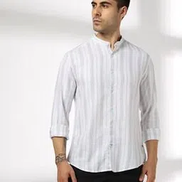 netplay Men Striped Slim Fit Cotton Shirt-picture-17
