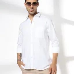 john players Men Slim Fit Cotton Shirt image 1