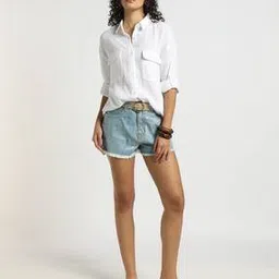 outryt by azorte Relaxed Fit Shirt with Flap Pockets-picture-13