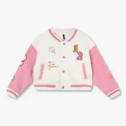 Girls Colourblock Regular Fit Bomber Jacket-image-18