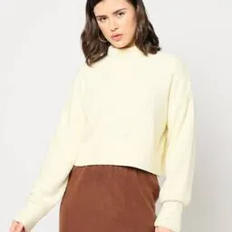 yousta Women Regular Fit Turtleneck Pullover-picture-18