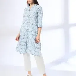 siyahi Women Printed Straight Kurta with Insert Pockets-picture-52