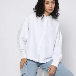 yousta Women Oversized Fit Shirt image 1
