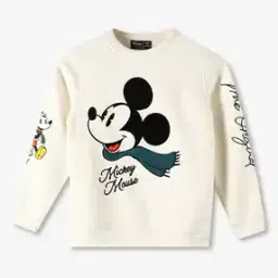 kb team spirit Boys Mickey Mouse Print Regular Fit Round-Neck Sweatshirt-picture-52