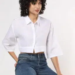 buda jeans co Women Regular Fit Crop Shirt-picture-29
