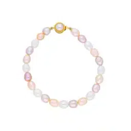 srijagdamba pearls dealer Gold-Plated Pearl Link Bracelet-picture-33
