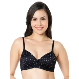Amante Printed Padded Non-wired Full Coverage T-shirt Bra - Black-picture-19