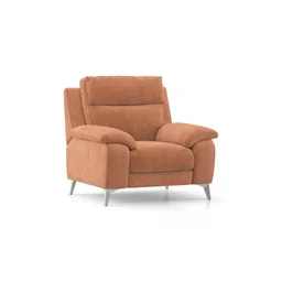 urban ladder Emila 1 Seater Fabric Sofa In Amber Weave Colour image 2
