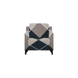 scm 1 Seater Navy Cubes Sofa Cover image 2