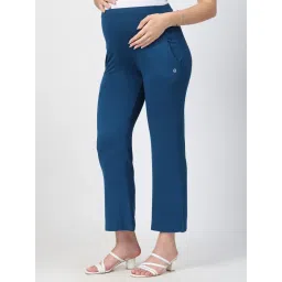 Zelena Viscose Elastane Maternity Pant - Deep Teal image 3