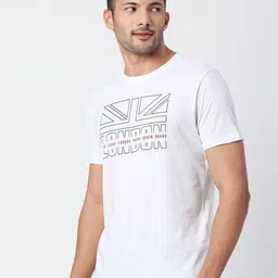 Pepe Jeans Men White Cotton Typography Printed T-shirt image 5
