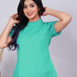 BAESD Striped High Neck Cotton Top-picture-33