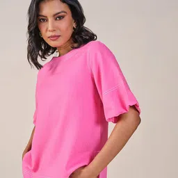 AND Round Neck Solid Top image 4