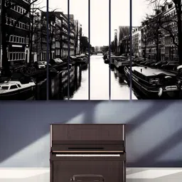 Casperme Black 6 Pieces Wooden Modern Painting Wall Arts-image-63