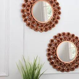 Amaya Decors 2 Pieces Metal Wall Mirrors-picture-20