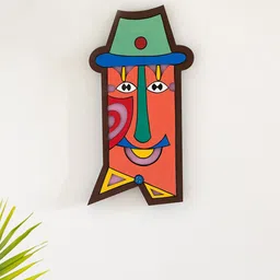 ExclusiveLane Red & Green Printed Wooden Wall Decor-image-25