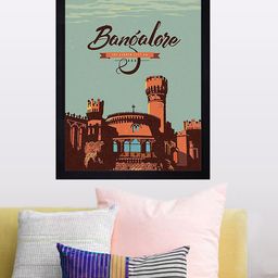 Gallery99 Orange & Mint Green Cinnamon Bangalore Texture Paper Framed Art Print-picture-40