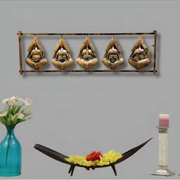 PRANJALS HOUSE Brown Metal Hangings Wall Decor-image-91