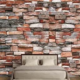 Jaamso Royals Red & Grey Self Adhesive Removable Wall Sticker-image-43