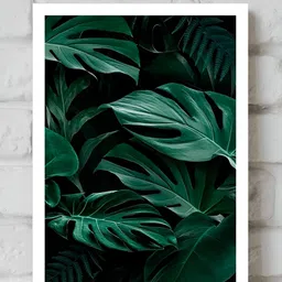 VAH Kya Bat Hai !! Green & White Floral & Botanical Wall Art-picture-32