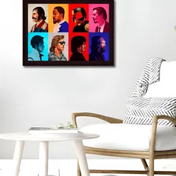 Tamatina Red & Blue Gangs Of New York Printed Wooden Wall Paintings-image-37