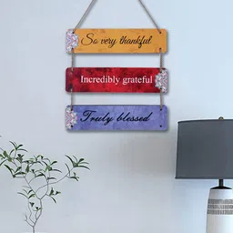 Kuber Industries Yellow & Red Printed Wooden Wall Hangings-picture-22