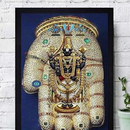 Gallery99 Multicoloured Tirupati Balaji Framed Paper Wall Art-picture-37
